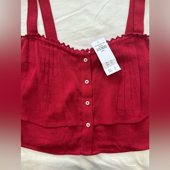Abercrombie & Fitch Cropped Button Tank - Picture 3 of 5